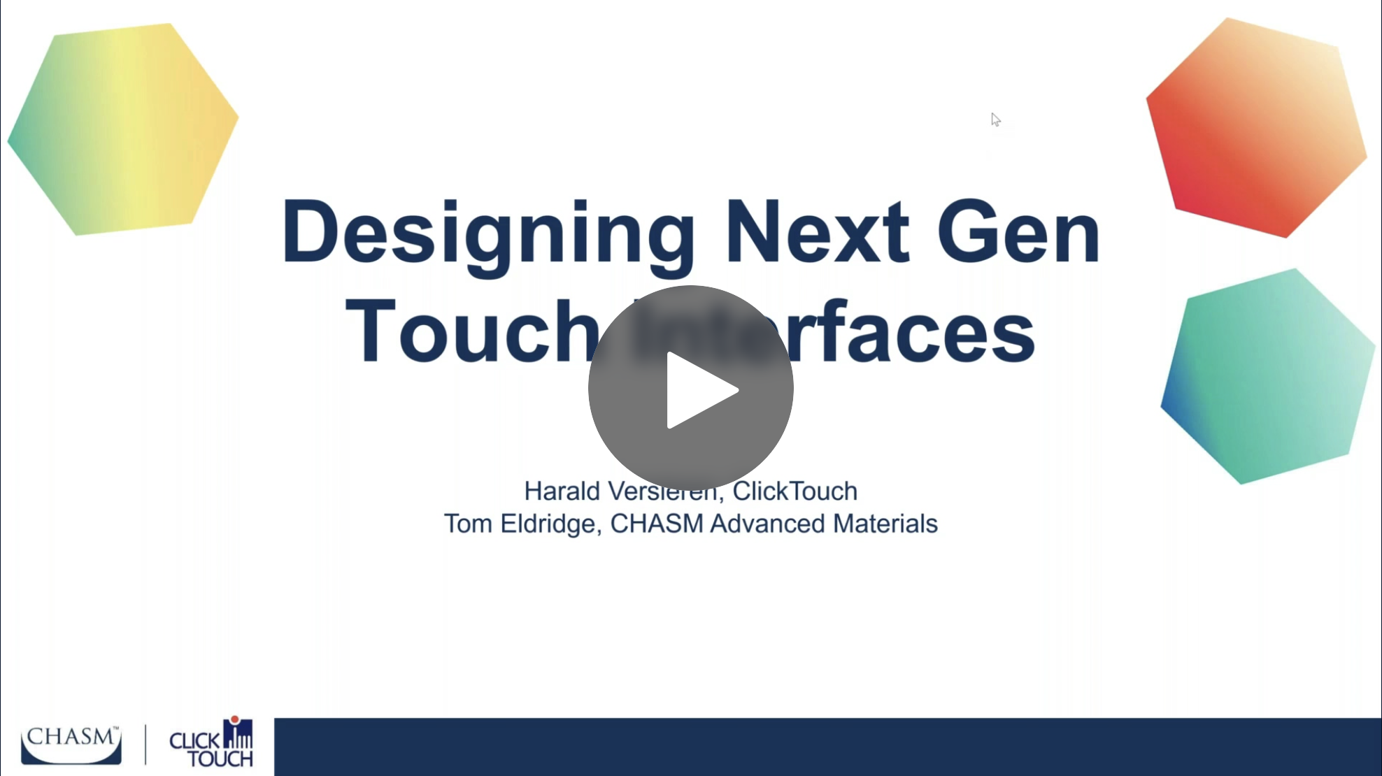 Designing Next Gen Touch Interfaces