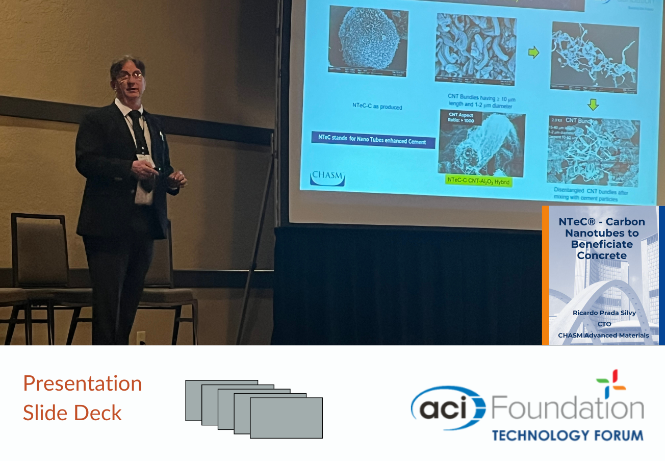 CHASM NTeC Carbon Nanotubes to Beneficiate Concrete