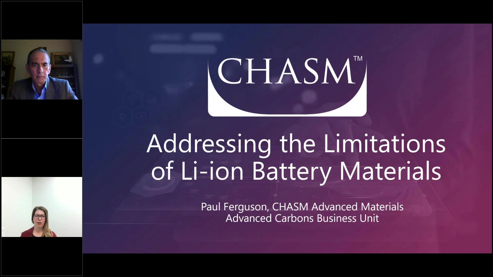 limitations of li-ion battery materials chasm webinar 
