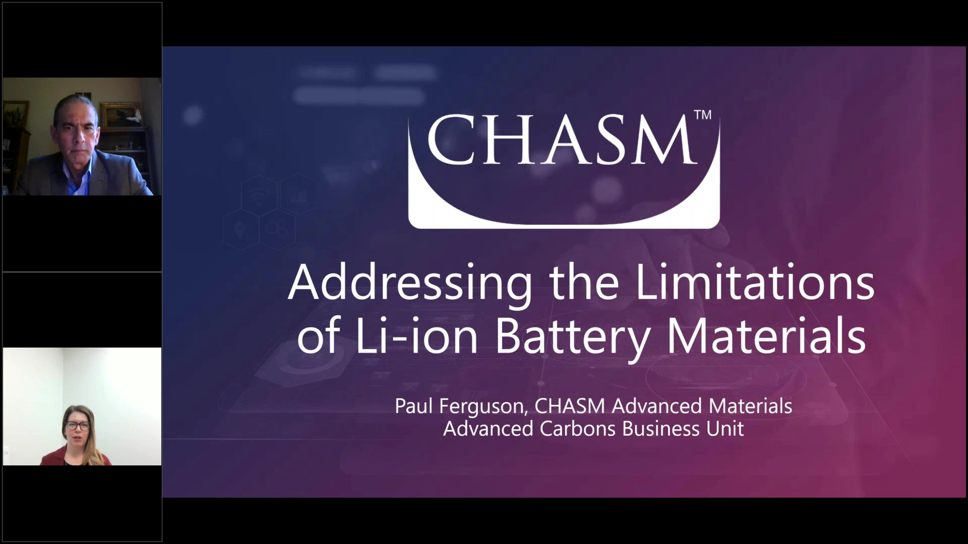 limitations of li-ion battery materials chasm webinar